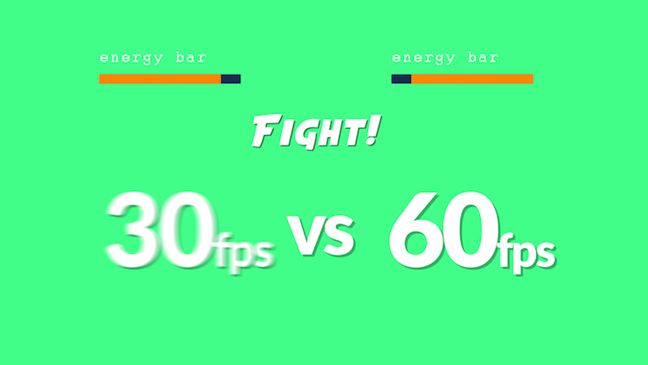 30fps versus 60 fps