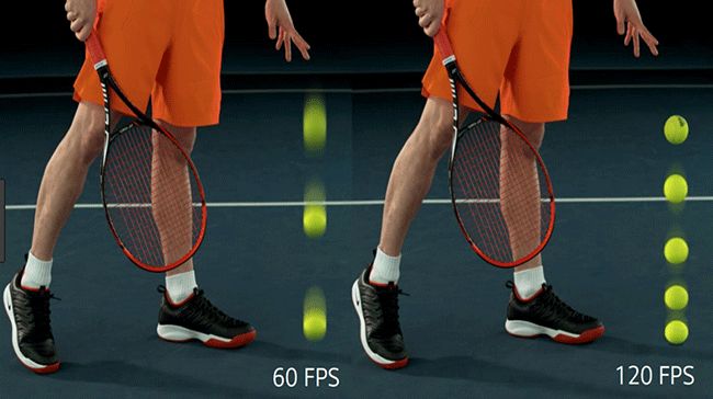 30fps versus 60 fps sport picture